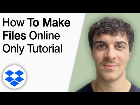 How To Make Dropbox Files Online Only Tutorial