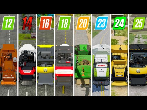 Fs12 Vs Fs14 Vs Fs16 Vs Fs18 Vs Fs20 Vs Fs23 Vs Fs24? Vs Fs25? | Wheat Harvesting | Timelapse