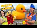 World S Largest Rubber Duck With Handyman Hal Awesome Alex