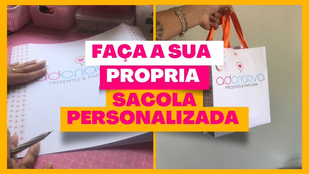 Faça a sua própria sacola de papel personalizada para sua loja