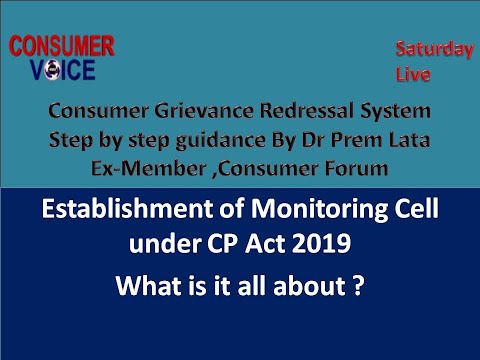 What will be the role of Monitoring cell under CP Act 2019