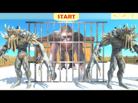 PRIMATES INVADE INFERNALS BASE TO SAVE THE GORO THE GIANT  - ARBS