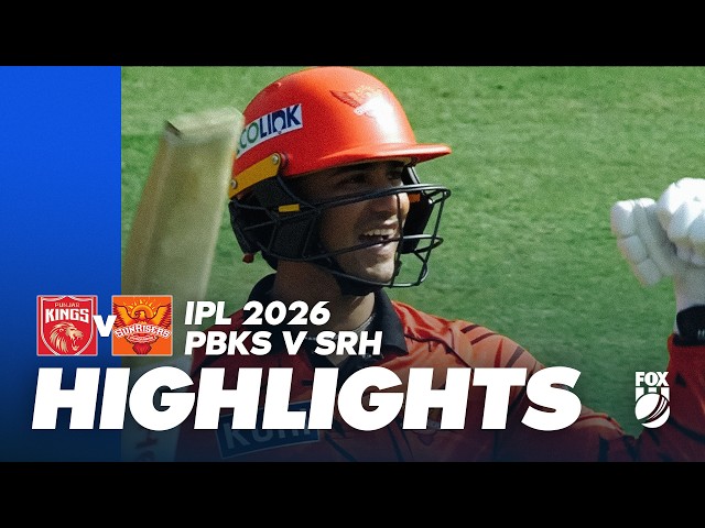 Punjab Kings v Sunrisers Hyderabad I Match Highlights I IPL 2026 Game 17 I Fox Cricket Punjab Kings v Sunrisers Hyderabad I Match Highlights I IPL 2026 Game 17 I Fox Cricket