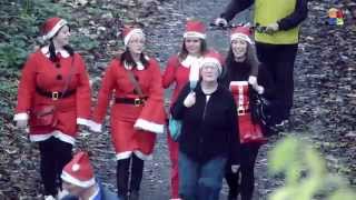 preview picture of video 'West Kirby, Wirral, UK - Santa Dash 2014'