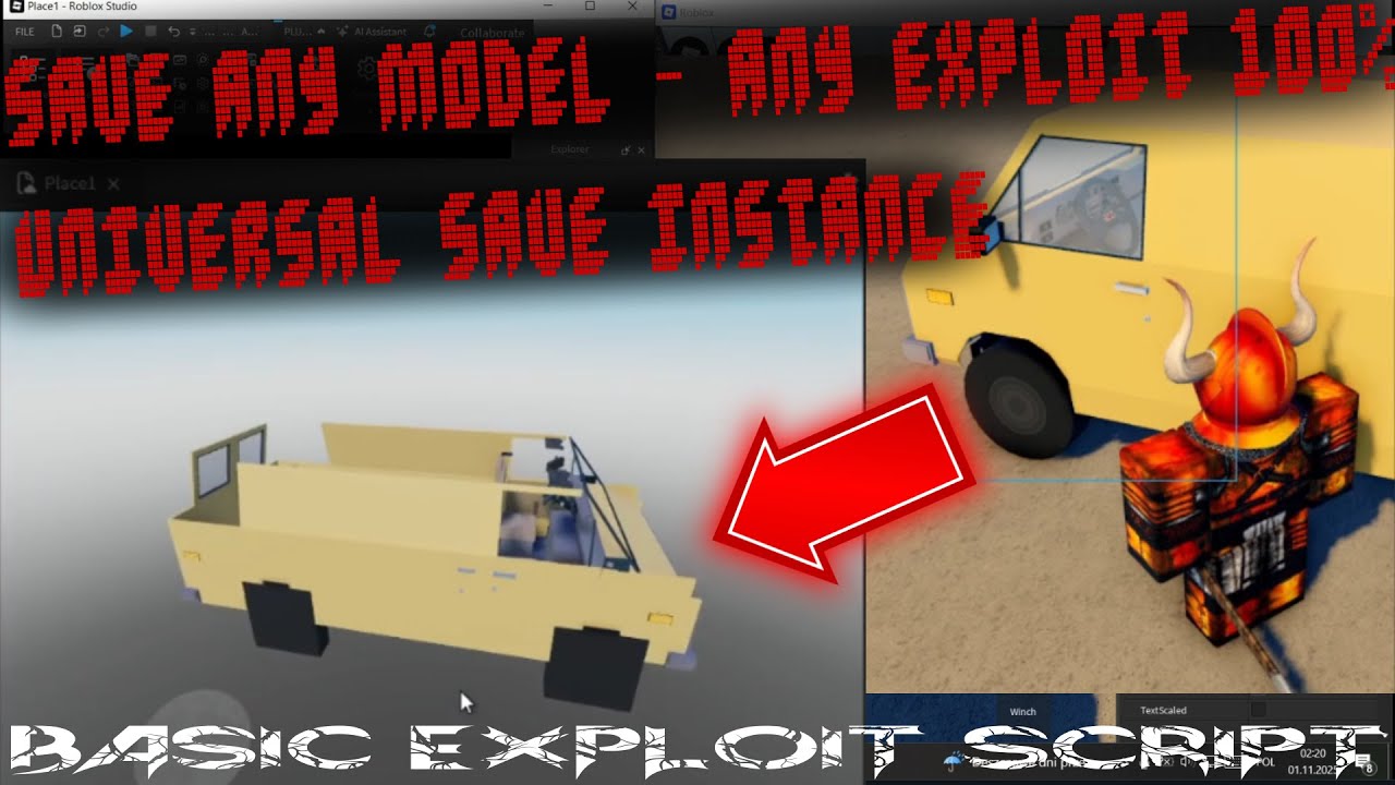 ROBLOX Universal Save Instance - Save any model, any exploit