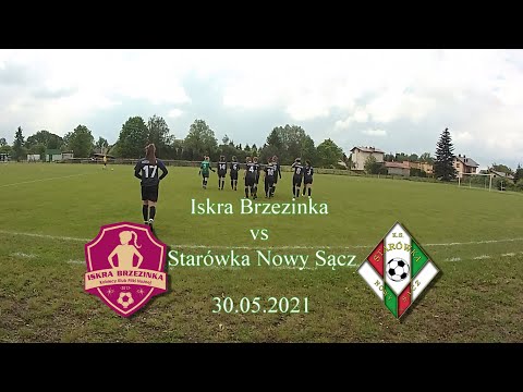 Iskra Brzezinka vs Starówka Nowy Sącz - 30.05.2021. Fragmenty meczu.