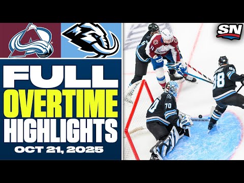 Colorado Avalanche at Utah Mammoth | FULL Overtime Highlights - October 21, 2025