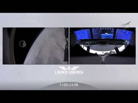 SpaceX Dragon Crew Heading to ISS. Crew Chief Message Congratulating Bob & Doug