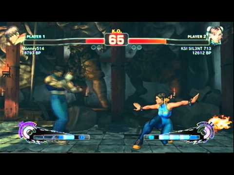 SSF4 Monney514 (Guy) VS. KSI SIL3NT 713 (Chun Li) Rank