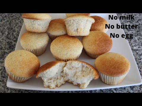 Eggless Vanilla Cupcakes