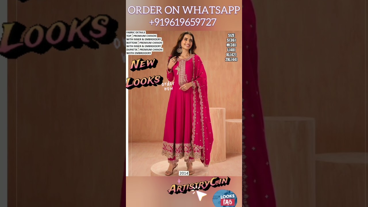 Luxury Festive Gown Sets Under ₹5110? Get Akshara's Style Today! Whatsapp +919619659727