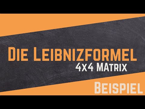 Determinante berechnen | Beispiel 4x4 | Leibnizformel