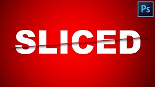 Sliced Text Effect | Adobe Photoshop Tutorial