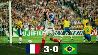 When France won their first WORLD CUP against Ronaldo's Brazil