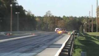 preview picture of video 'Pro Stock VW Crash Alan Fore Farmington Fore Racing'