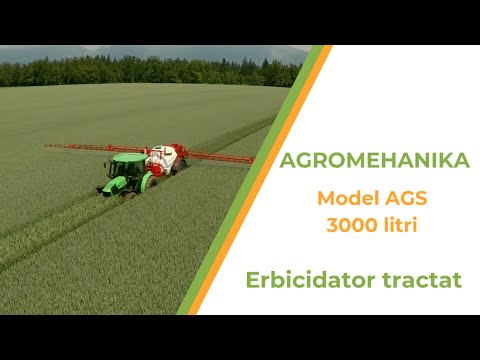 AGROMEHANIKA Erbicidator tractat Model AGS, bazin 3000 litri, 24 metri