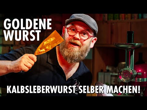 Golden Sausage! 🌟 Make your own calf's liver sausage in a food processor