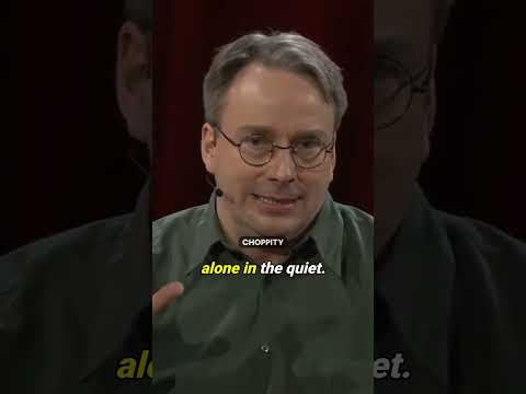 Linus Torvalds' Desk Setup #desksetup #linus #linux #shorts