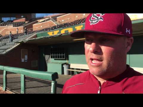 Chad Holbrook after the Gamecocks' 6-4 win over Tennessee