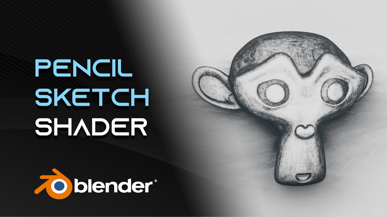 Hand Draw Pencil Sketch | Blender Procedural Shader