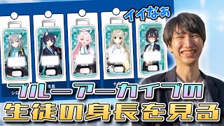 【雑談】オムナオトと見るブルアカ生徒の身長【ブルーアーカイブ】