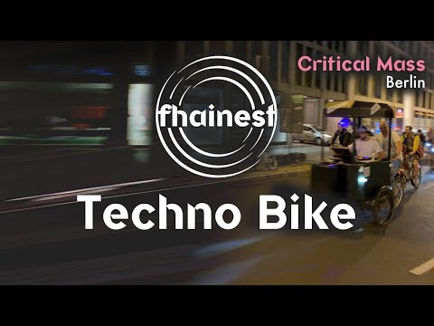 Techno Bike Party with mobile Stage by fhainest collective @ Critical Mass Berlin 28.08.2020 Part 2