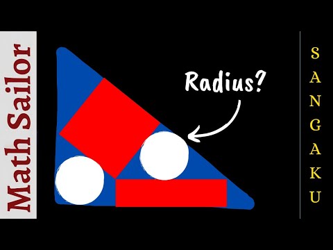 Sangaku Geometry Problem #maths #geometry #geometryproblem