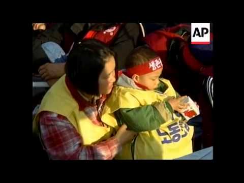 SOUTH KOREA: MILITANT STUDENTS CLASH WITH POLICE