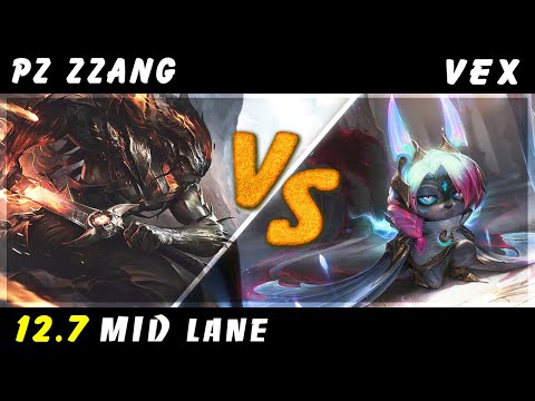 Pz Zzang - Yasuo vs Vex MID Patch 12.7 - Yasuo Gameplay