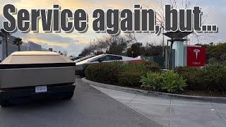 Cybertruck Back to Tesla Service AGAIN! Suspension Error & Software Fix?!