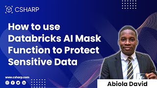 How to use Databricks AI Mask Function To Protect Sensitive Data