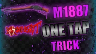 M1887.|| secret God level trick ||only red num.😈......#m1887onetaptrick#onetaptrickfreefire#loverboy