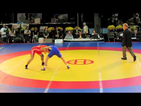 2012 Women's World Championships: 63 kg Malik Sakshi (IND) vs. Alla Cherkasova (UKR)