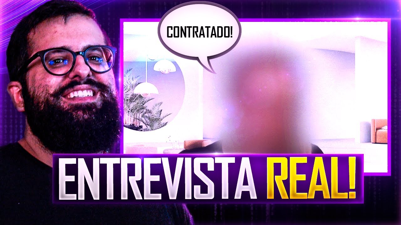 Gravei uma ENTREVISTA DE EMPREGO REAL para uma VAGA na PROGRAMAÇÃO