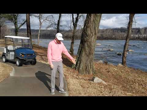 Penalty area/cart path relief at Willow Oaks CC