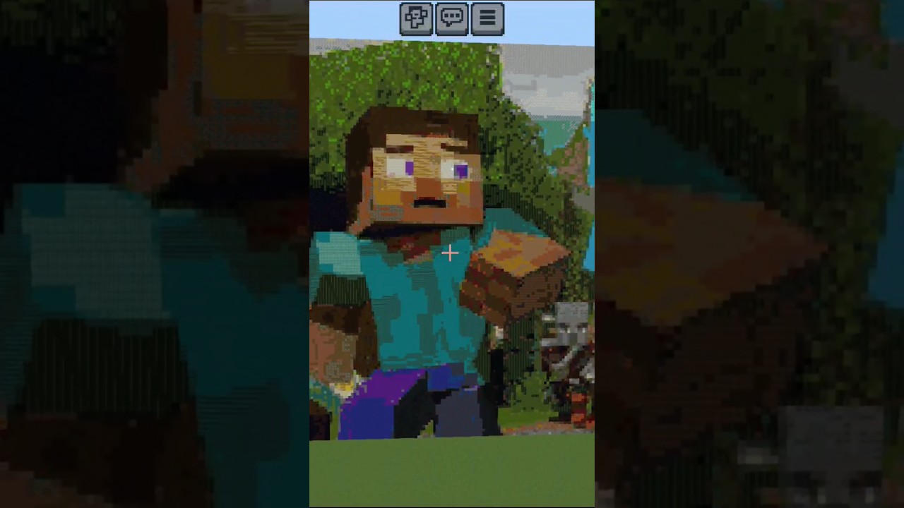 MINECRAFT steve and alex cute pixel art in MCPE❤️💖 #trending #4k #viral #shorts #minecraft #pixelart