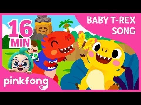 I'm a Baby T-Rex and more | +Compilation | Baby T-Rex Songs | Pinkfong Songs for Children
