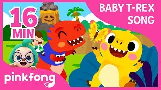 I&#39;m a Baby T-Rex and more | +Compilation | Baby T-Rex Songs | Pinkfong Songs for Children