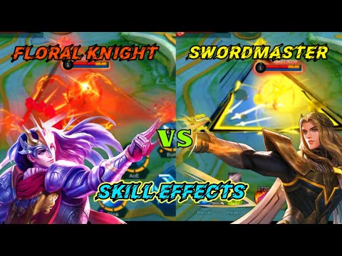 Lancelot Floral Knight VS Swordmaster Skin Comparison MLBB