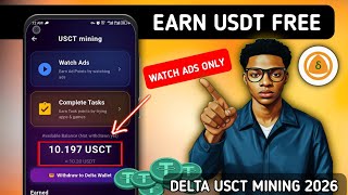 How to Earn USDT Watching Ads Videos on Delta Network App | Delta USCT Mining Part 1