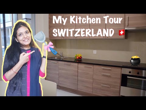 Switzerland Modular Kitchen Tour || My Kitchen Tour || European kitchen| Cabinets organization