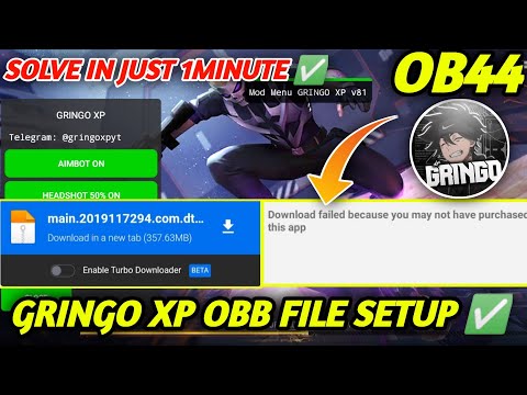 GRINGO XP SETUP VIDEO ✅ Gringo Xp Full Setup Process ♻️ Gringo Xp New Update Obb Setup