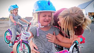 PARKER Learns to RIDE Her BIKE! (No Training Wheels)