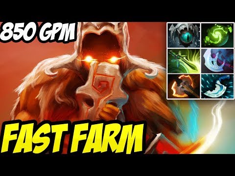Dota 2 [Juggernaut] How to Fast Farm by Meracle- with 850GPM | Full Game