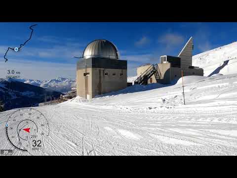 [4K] Skiing St-Luc, Col des Ombrintzes to St-Luc/Tignousa Funiculaire, Val d'Anniviers Switzerland