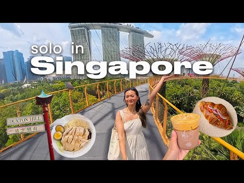 solo traveling in Singapore vlog | best attractions, local food & more