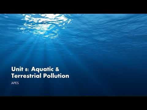 Unit 8   Aquatic & Terrestrial Pollution Review