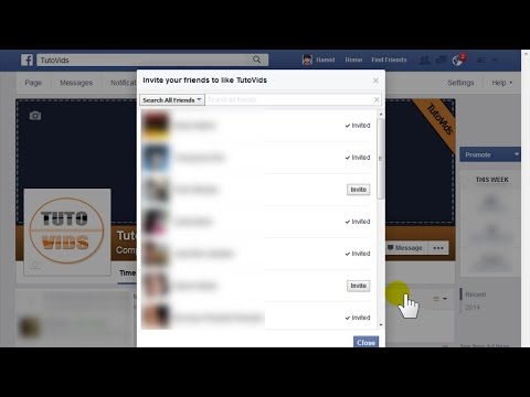 How to Invite Friends to Like your Page on Facebook - 2015
