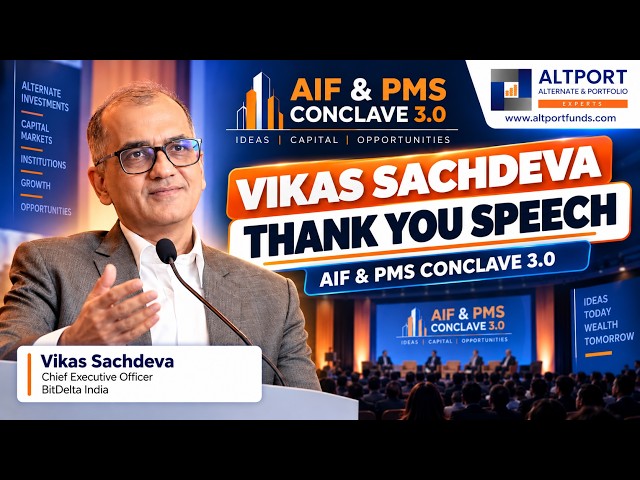 Vikas Sachdeva | Thank You Speech | AIF & PMS Conclave 3.0