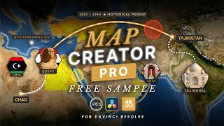 FREE MAP ANIMATION for Davinci Resolve